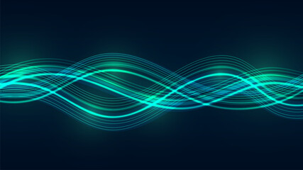 Futuristic digital wave pattern, flowing cyber lines, modern tech background.