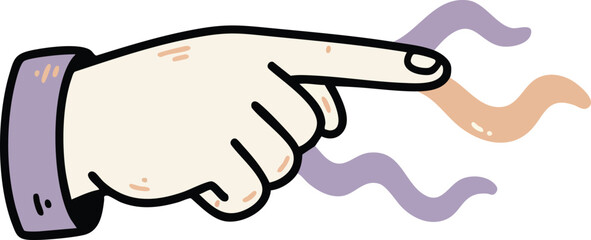 Hand Pointing Gesture Habit Tracker Icon Digital Interaction