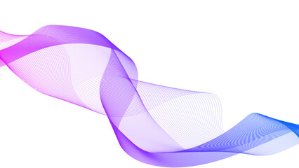 Blue wave lines on white background. abstract blue lines pattern or wavy stripes for business background. Futuristic dynamic sound wave pattern. cover, poster, flyer. vector illustration