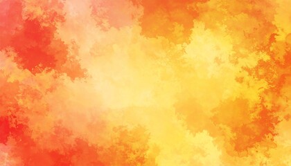 Bright yellow and red background with watercolor and grunge texture creating artistic vibes