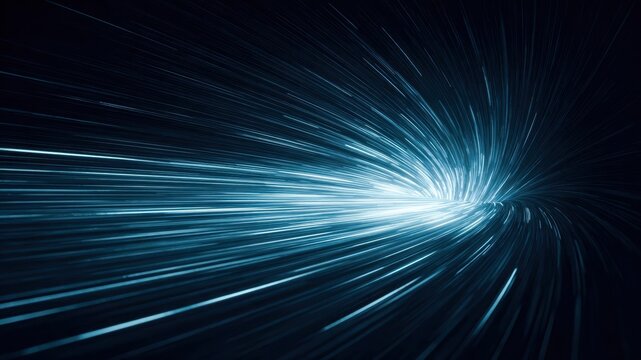 Dynamic light streaks create mesmerizing visual effect representing speed and energy digital space, ideal for showcasing devsecops cloud