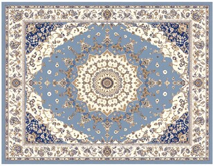 クラシックヨーロピアン絨毯の装飾模様｜Vintage Baroque European Carpet Ornament Pattern