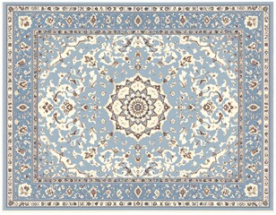 クラシックヨーロピアン絨毯の装飾模様｜Vintage Baroque European Carpet Ornament Pattern