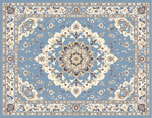 クラシックヨーロピアン絨毯の装飾模様｜Vintage Baroque European Carpet Ornament Pattern