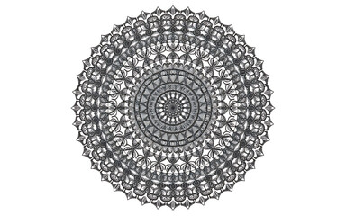 Intricate mandala pattern isolated on white background