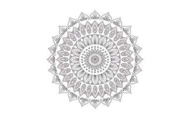 Intricate mandala pattern isolated on white background