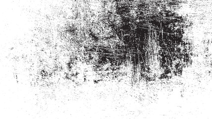 Abstract dust particle and dust grain texture on white Grunge black and white. Abstract monochrome background. Vector pattern of scratches, chips, scuffs. Vintage worn surface. Old wall texture