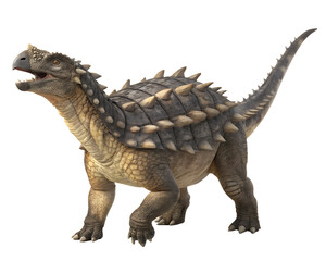 Fototapeta premium 3D Ankylosaurus isolated on white in PNG