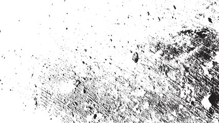 Grunge overlay textures with dust grain isolated on white background vector Vector old grunge wall black and white dust and scratched textured background. Dark grainy texture on white dust overlay 