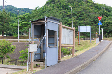 昼間のかえる島の駐車場