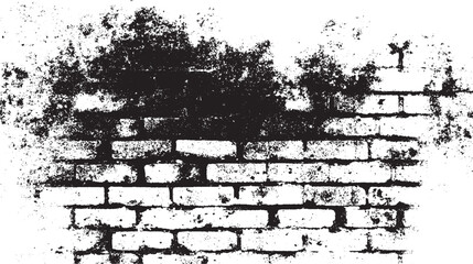 Rough grunge black brick wall overlay texture background Subtle distressed dust texture overlay. Monochrome abstract splattered background