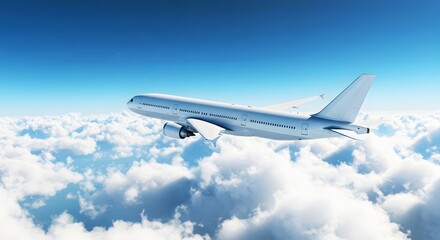 Obraz premium Aerial Perspective of Aviation Adventure in the Sky