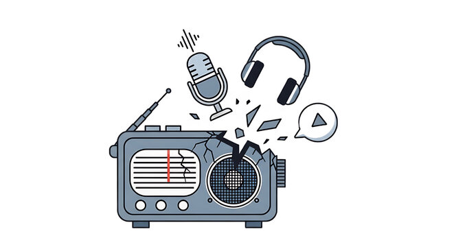 The radio era being destroyed by podcasts