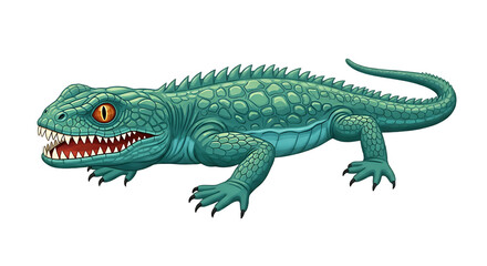 Obraz premium A highly venomous and dangerous lizard