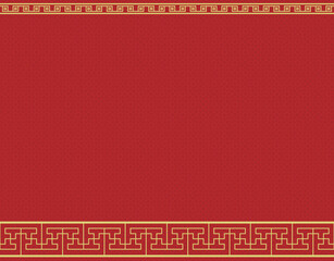 組格子文様風の横シームレスなフレーム1