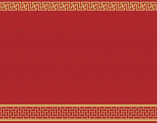 組格子文様風の横シームレスなフレーム2