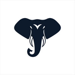elephant head vector illustration"