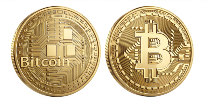 Realistic Shiny Gold Bitcoin Coins with Circuit Patterns on Transparent Background
High-Resolution Digital Illustration of Bitcoin Coins with Intricate Details and Reflections - Powered by Adobe