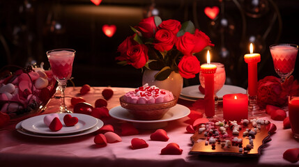 wedding cake and candles