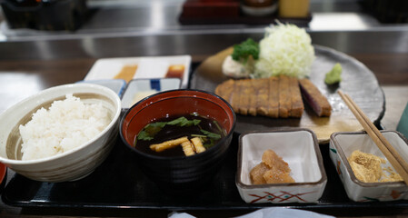 Beef cutlet meal set