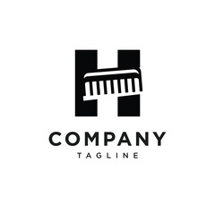 Letter H Comb Logo Icon Vector