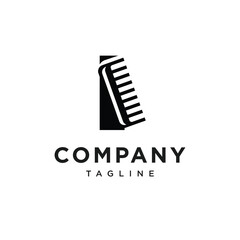 Letter I Comb Logo Icon Vector