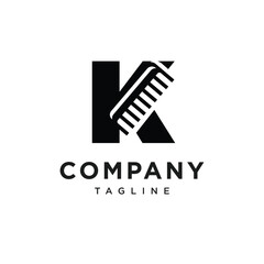 Letter K Comb Logo Icon Vector