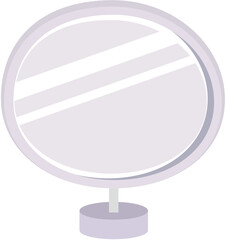 Round Table Makeup Mirror Illustration