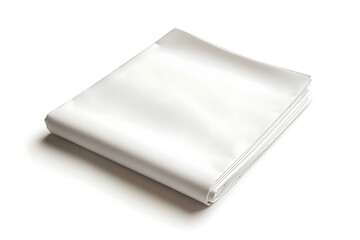 Crisp white folded fabric conveying purity, cleanliness, and versatile use for design projects, textiles, and branding