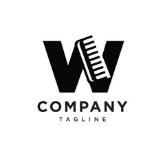 Letter W Comb Logo Icon Vector