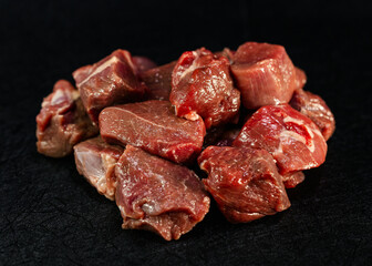 Fresh Butchered Raw Meat close up 