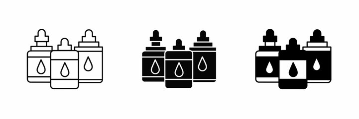 Black bottle soap line. Bottle soap illustration. Isolated vector element. Vector icon.