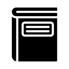 book cover glyph icon