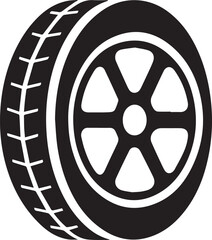 Obraz premium tire silhouette clipart, tire vector, tire silhouette vector icon