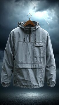 Windbreaker against a Stormy Sky
