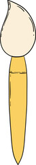 school supplies element, school paintbrush for classroom decoration. doodle line, vector file.
