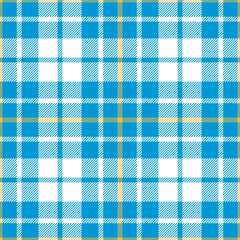 oktoberfest colors tartan seamless pattern, blue white vector background
