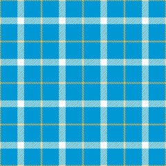 oktoberfest colors tartan seamless pattern, blue white vector background
