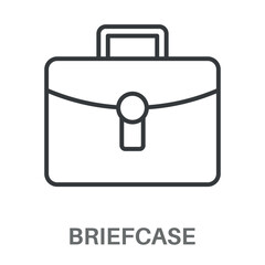 Simple Briefcase Design Icon, Simple Style Design Inspiration For Any Logos Interface And Purpose