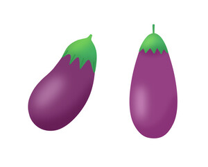 가지, 야채, 스티커