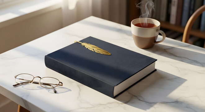 Professional branding mockup featuring a clean white letterhead and envelope with a subtle monogram on a soft-toned background.