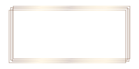 Golden Line Frame Vector Design | Elegant Luxury Border with Minimal Geometric Lines | Premium Metallic Gold Outline for Invitation, Wedding Card, Poster, Banner, and Decorative EPS Illustration

