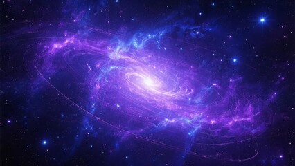 Obraz premium Vibrant Spiral Galaxy in Deep Space