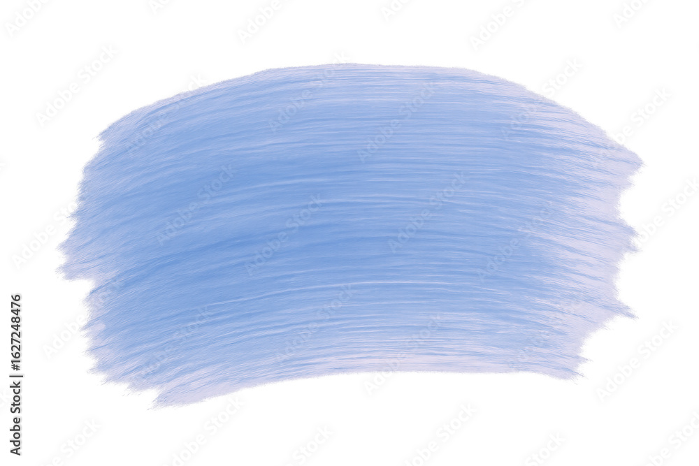 Poster light blue paintbrush stroke creating textured mark with uneven edges, artistic graphic design eleme
