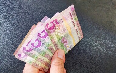 money in hand
