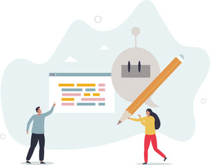 AI writing and artificial intelligence usage for content creation .human life.