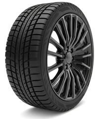 Obraz premium Car rim and wheel. Automobile rim silhouette, round vehicle wheel, industry pictogram. Cargo auto transport tire 3d render. Motor service and maintenance workshop poster and banner on media and web.