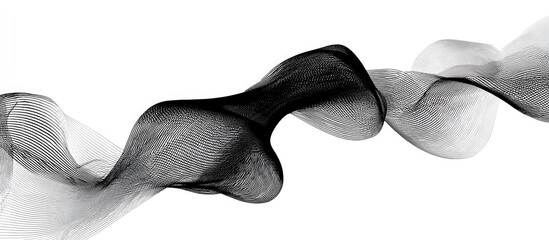 Obraz premium Flowing fabric suspended in air with a white background, use for artistic designs