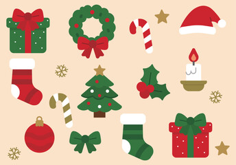 Christmas Icon Set Illustration