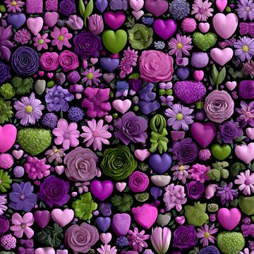 seamless pattern with flowers